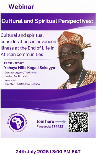 Cultural  and spiritual considerations in advanced illness  at the End of Life in African communities.